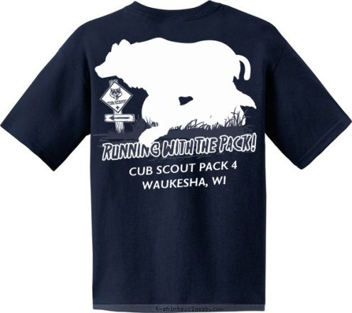 CUB SCOUT PACK 4
WAUKESHA, WI LOWELL  T-shirt Design 