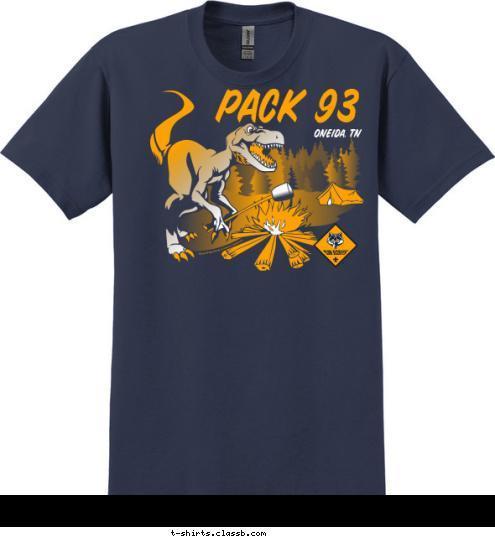 ONEIDA, TN PACK 93 T-shirt Design 