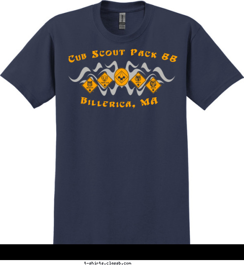 Cub Scout Pack 88 Billerica, MA T-shirt Design 