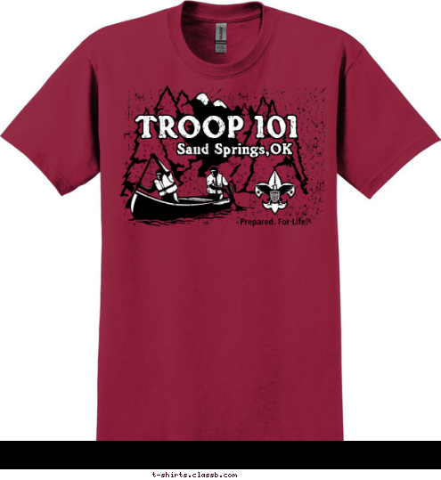 TROOP 101 Sand Springs,OK T-shirt Design 