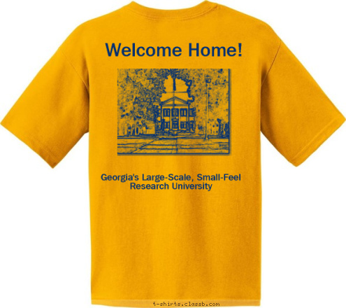 Georgia's Large-Scale, Small-Feel Research University Welcome Home! Georgia Southern  EAGLES T-shirt Design 