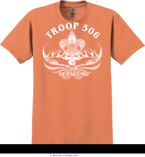 TROOP 506 ST. PAUL, MO T-shirt Design 