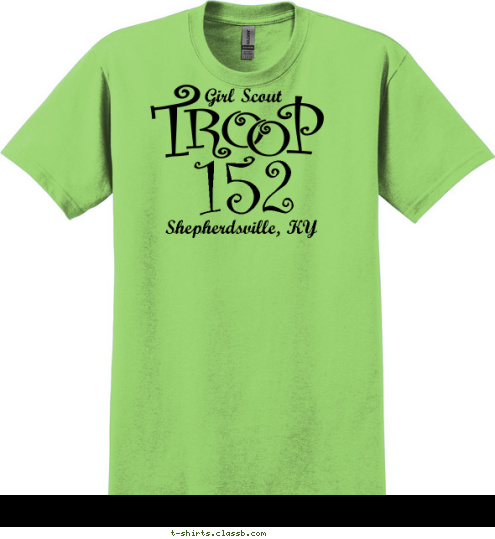 Shepherdsville, KY Girl Scout 152 T-shirt Design 