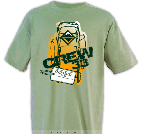 OXFORD,
MS 33 CREW T-shirt Design 