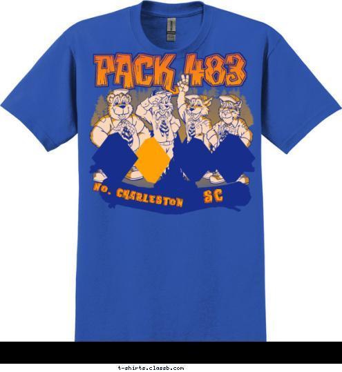 SC SC No. Charleston No. Charleston PACK 483 PACK 483 T-shirt Design 