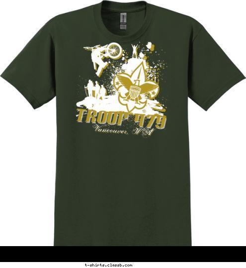 Troop 479 TROOP 479 Vancouver, WA T-shirt Design 