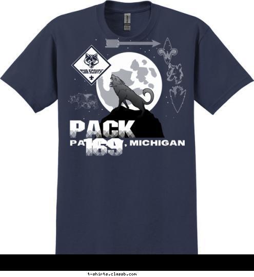 PACK 169 PAW PAW, MICHIGAN T-shirt Design 