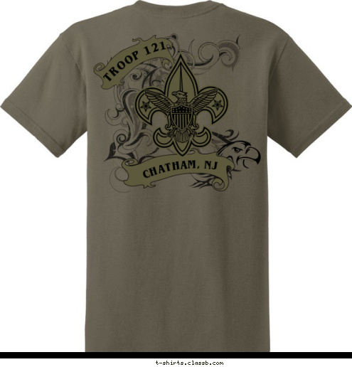 CHATHAM, NJ TROOP 121 T-shirt Design 