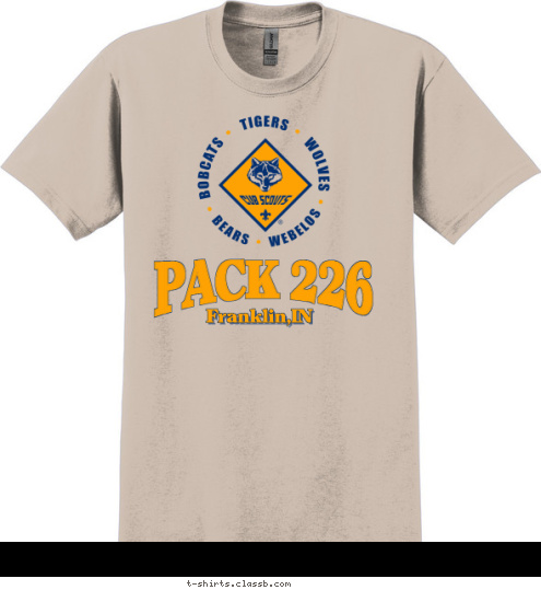 Leave No Trace New Text Franklin,IN PACK 226
 T-shirt Design 