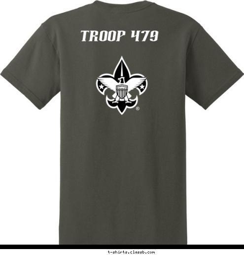 New Text Troop 479 TROOP 479 Vancouver, WA T-shirt Design 