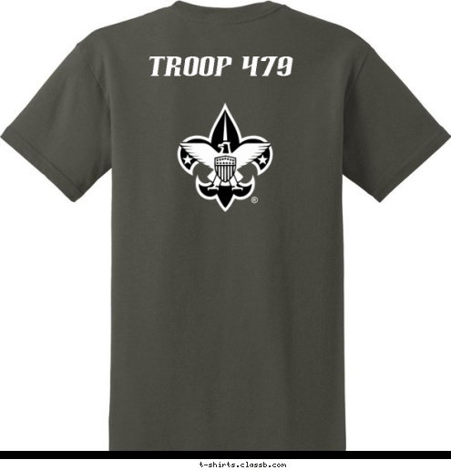 New Text Troop 479 TROOP 479 Vancouver, WA T-shirt Design 