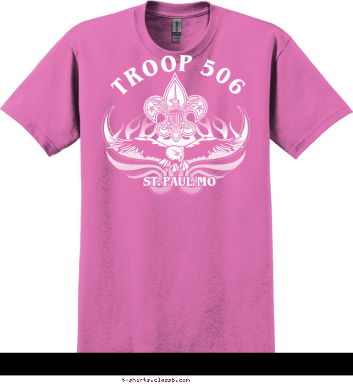 TROOP 506 ST. PAUL, MO T-shirt Design 