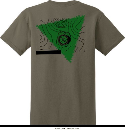 THE JOURNEY IS THE DESTINATION TROOP 123 ANYTOWN, USA MAKE A PLAN STICK TO THE COURSE T-shirt Design 