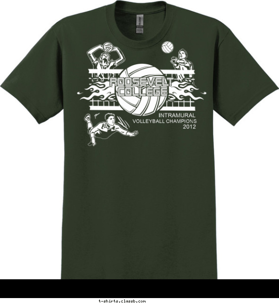 Intramural Volleyball Champs T-shirt Design