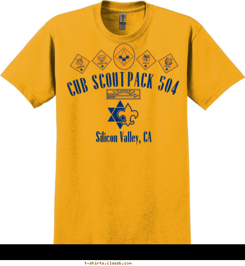 Silicon Valley, CA PACK 504 Silicon Valley, CA CUB SCOUT T-shirt Design 