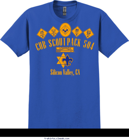 Silicon Valley, CA PACK 504 Silicon Valley, CA CUB SCOUT T-shirt Design 