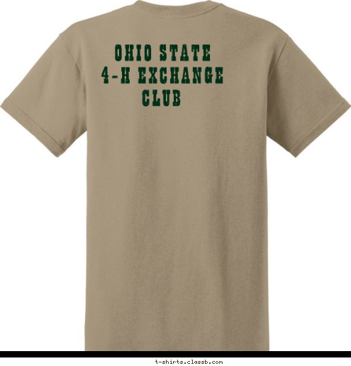 EXCHANGE CLUB OHIO STATE
4-H EXCHANGE CLUB MONTANA T-shirt Design 