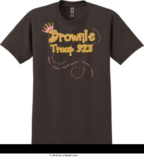 Name * Name * Name Name * Name * Name Bridget
Andrea
Amelia
Emily
Haley
Bianca
Estefania
Sarah
Zariah
Katie
Ella
Alexa
Brianna
Teagan
Hailey
Amanda
Elisabeth
Lauren
Katie
Alex
Francesca
Taylor Marie Brownie Troop 923 Orlando, Florida T-shirt Design 