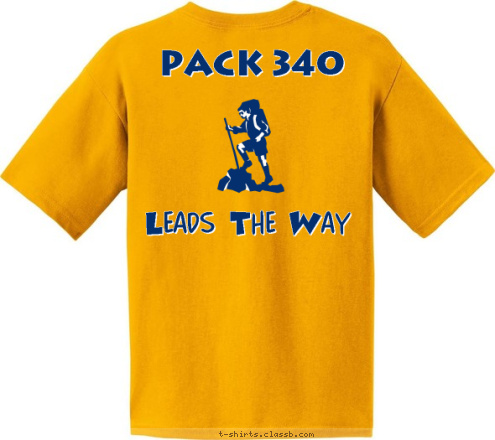 PACK 340 Leads The Way PACK 340 Greenville, NC T-shirt Design 