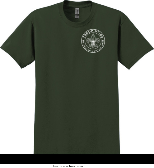 Be Prepared TROOP 91-93 KINGSTON-NEWTON, NH T-shirt Design 