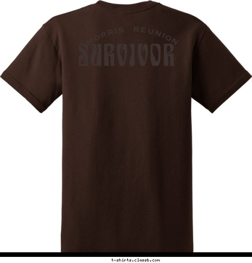 CELEBRATING FAMILY TRADITIONS SURVIVOR MORRIS  REUNION AUGUST 15, 2009 T-shirt Design 