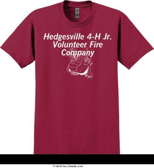 New Text New Text New Text Hedgesville 4-H Jr. Volunteer Fire Company T-shirt Design 