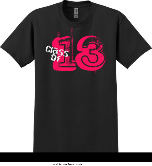 Class 
of 13 T-shirt Design 2013- pink