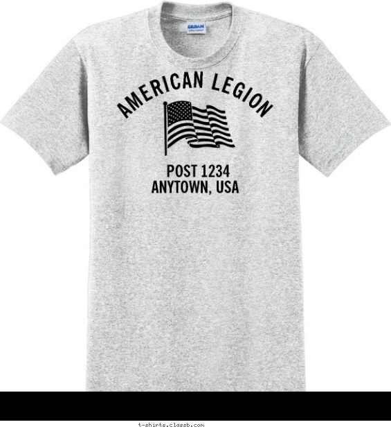 American Legion Flag T-shirt Design