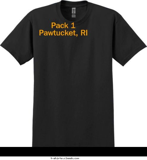 Pack 1
Pawtucket, RI ANYTOWN,USA 123 K PAC T-shirt Design 