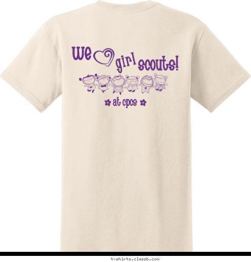 girl we scouts! at CPCS T-shirt Design natural option