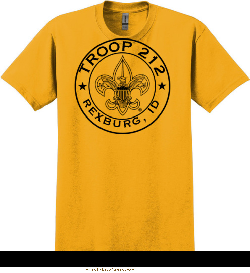 TROOP 212 REXBURG, ID T-shirt Design 