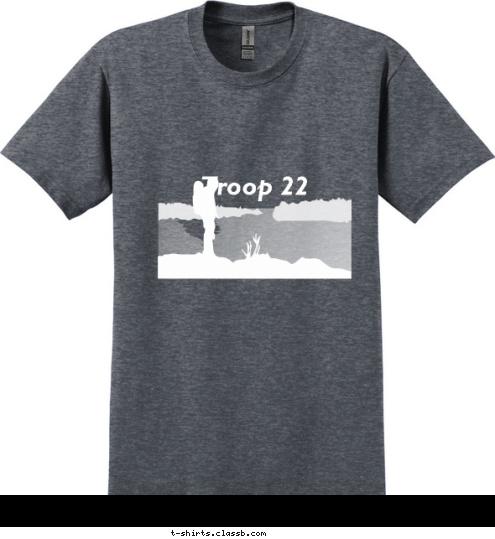 New Text Troop 22 T-shirt Design 