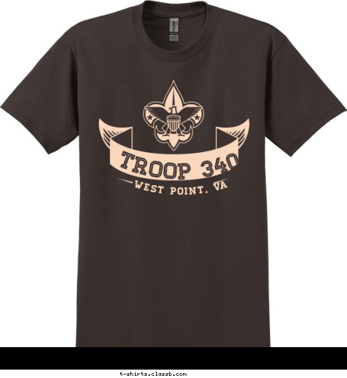 WEST POINT, VA TROOP 340 T-shirt Design 