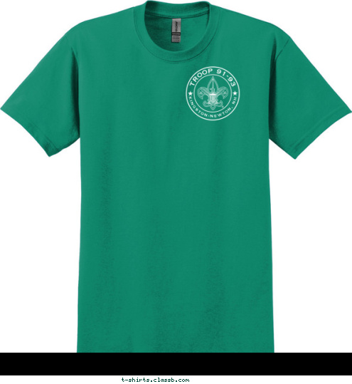 Be Prepared TROOP 91-93 KINGSTON-NEWTON, NH T-shirt Design 