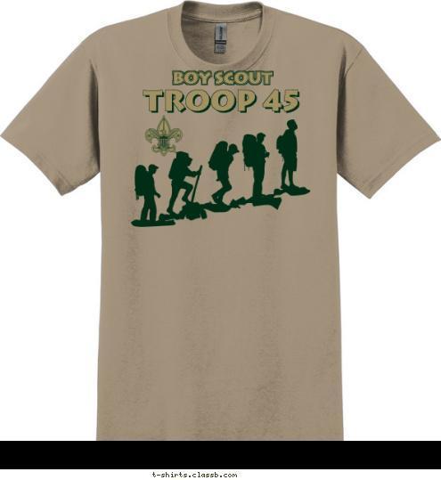 TROOP 45 BOY SCOUT T-shirt Design T-45 2013 T-shirt Design