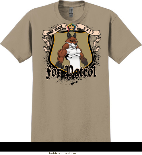 -11-1 YELL! WOOD BADGE 2 0 1 3 Fox Patrol T-shirt Design 