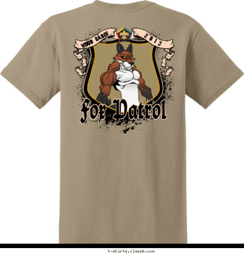 Seven Foxes! C5-326 2 0 1 3 STORM WOOD BADGE Fox Patrol Wood Badge Wood Badge T-shirt Design 