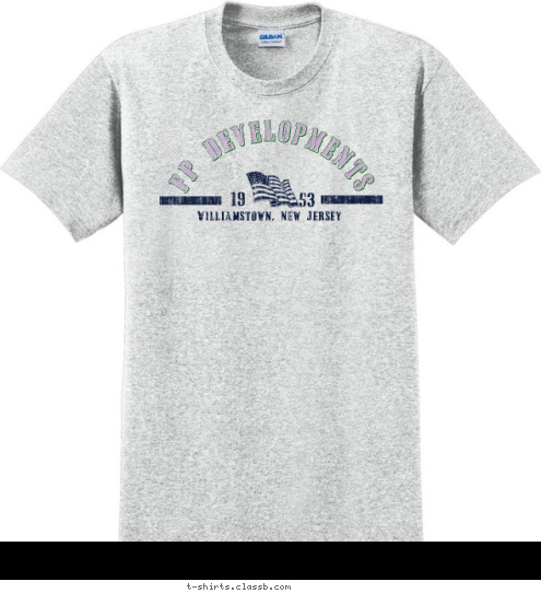 FP DEVELOPMENTS Williamstown, New Jersey 53 19  T-shirt Design 