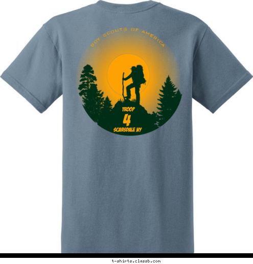 Yorba Linda, CA TROOP 1613 WAUBEEKA SCARSDALE NY CAMP READ 4 TROOP BOY SCOUTS OF AMERICA T-shirt Design 