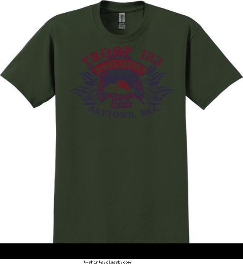 ANYTOWN, USA PHILMONT TROOP 123 T-shirt Design 