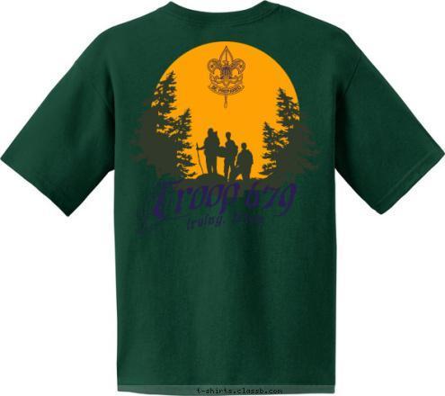 irving, texas Troop 679 anytown, usa Troop 679 T-shirt Design 