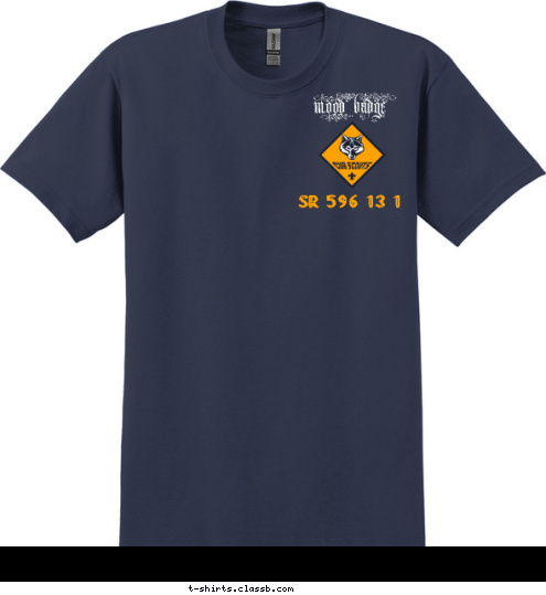 New Text WOOD BADGE Troop1 ANYTOWN, USA SR-596-13-1 EAGLE PATROL WOOD BADGE T-shirt Design 