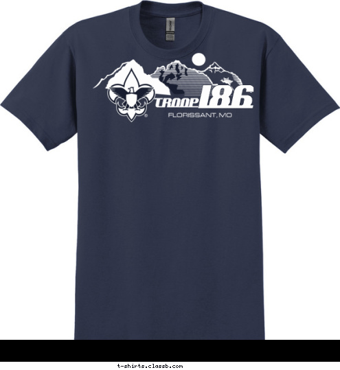 TROOP 186 FLORISSANT, MO T-shirt Design 