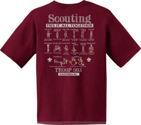 GASTONIA, NC TROOP 503 TROOP 503 GASTONIA, NC T-shirt Design 