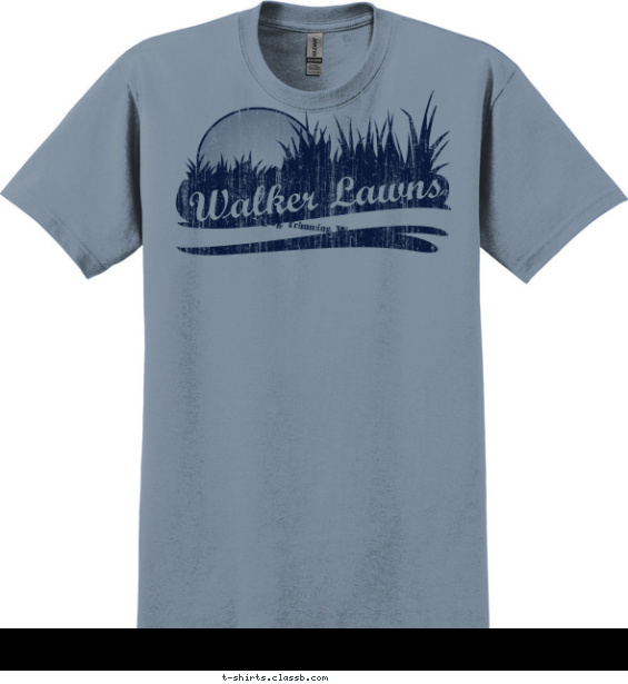 Distressed Grass T-shirt Design