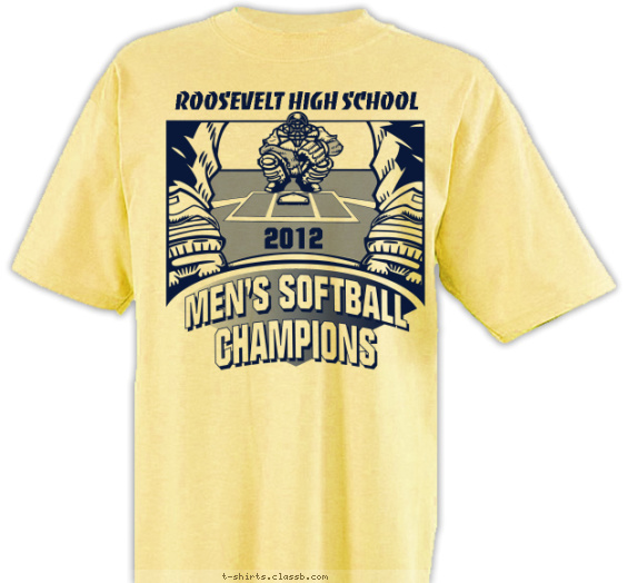 Men's Softball Champs T-shirt Design