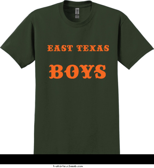 Boys East Texas T-shirt Design 