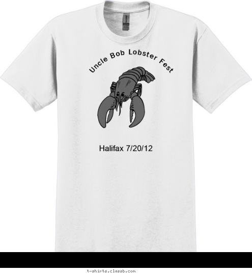 Uncle Bob Lobster Fest Halifax 7/20/12 T-shirt Design 