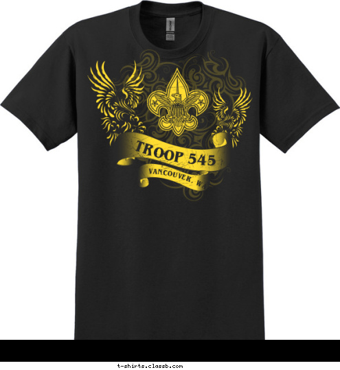 TROOP 545 VANCOUVER, WA T-shirt Design 