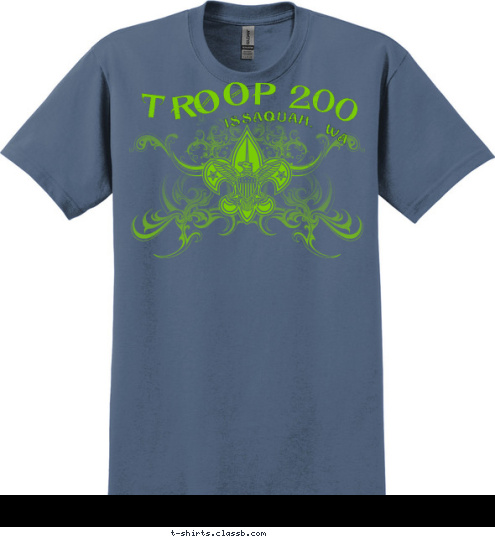 Issaquah, WA 200 P OO TR T-shirt Design 